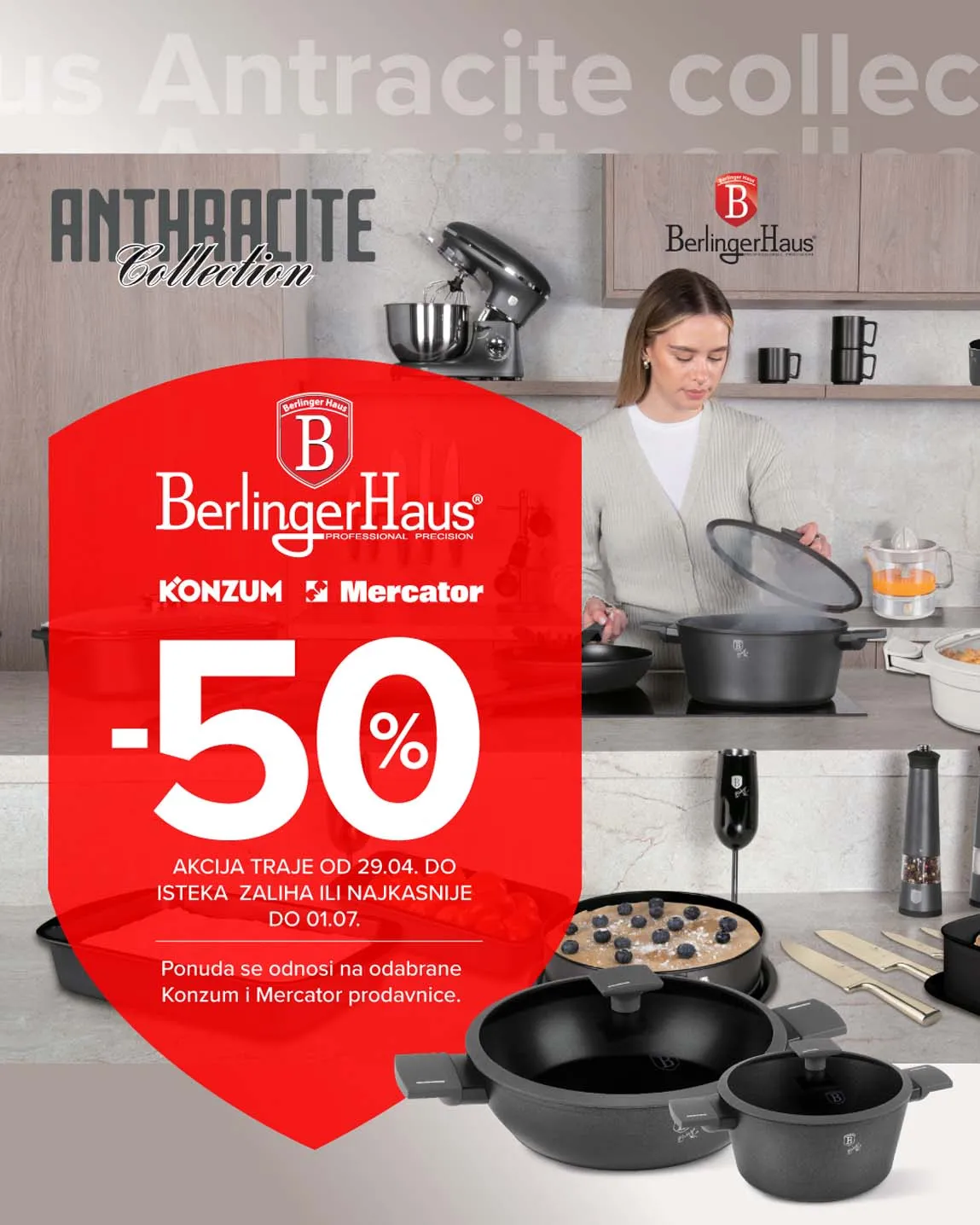 Konzum i Mercator Akcija Anthracite collection sniženja do 01.07.2025